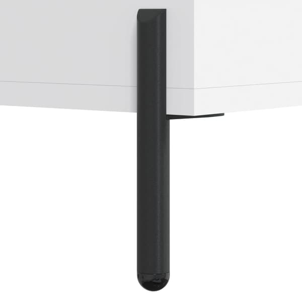 vidaXL Highboard hvit 34,5x34x180 cm konstruert tre