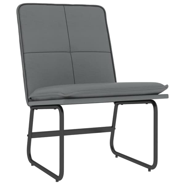 vidaXL Loungestol grå 54x75x76 cm konstläder