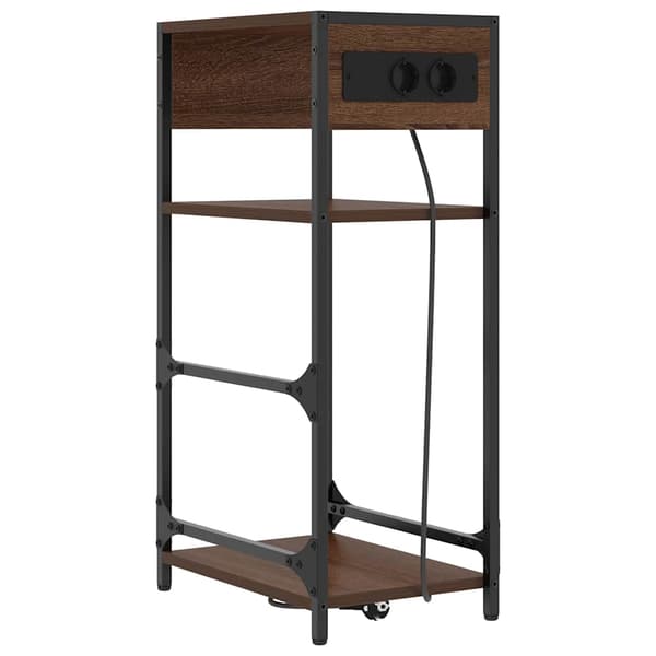 vidaXL Nattbordskap Brun Eik 40 x 27 x 76 cm Konstruert tre