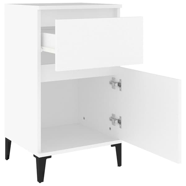 vidaXL Sängbord 2 st vit 40x35x70 cm