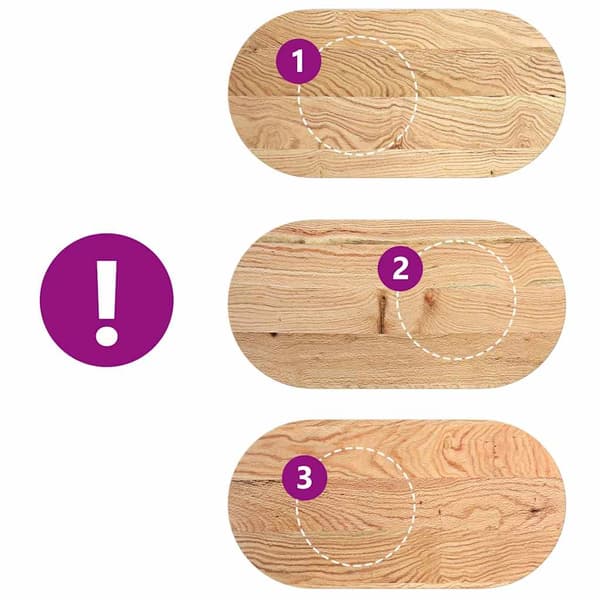 vidaXL Bordplate 100x50x2 cm oval heltre eik