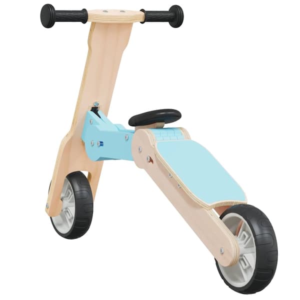 vidaXL Sparkcykel för barn 2-i-1 ljusblå