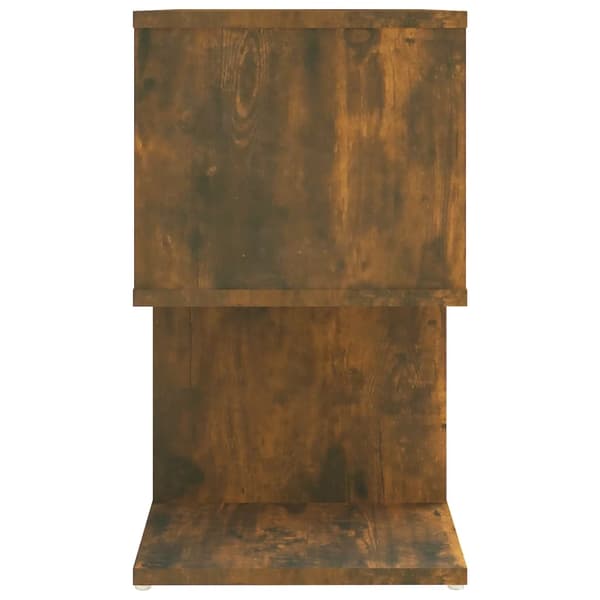 vidaXL Nattbord røkt eik 50x30x51,5 cm konstruert tre