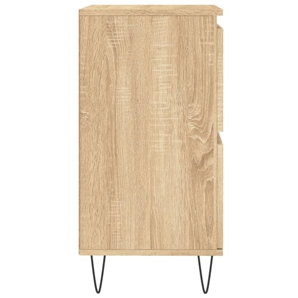 vidaXL Byrå sonoma-ek 60x35x70 cm konstruerat trä