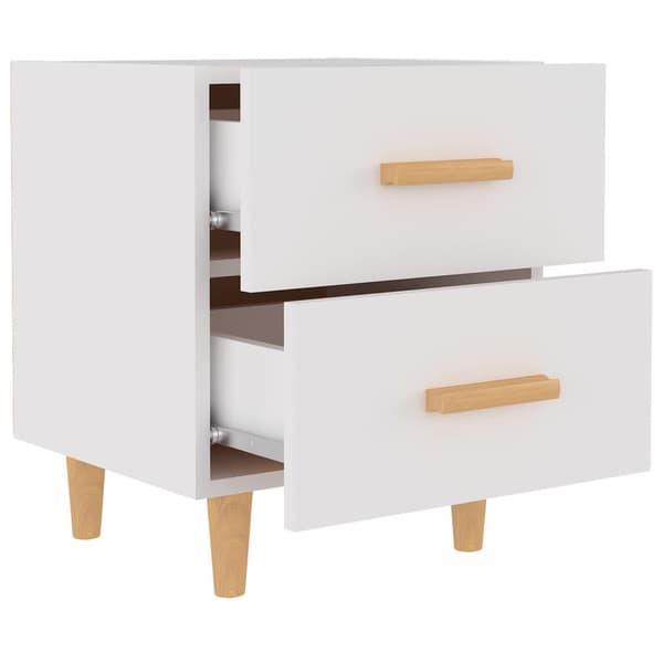 vidaXL Sängbord vit 40x35x47,5 cm