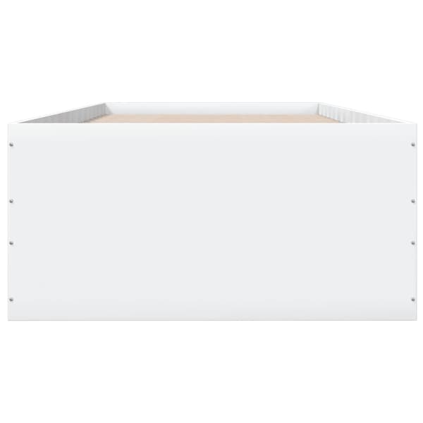 vidaXL Sengeramme hvit 75x190 cm konstruert tre
