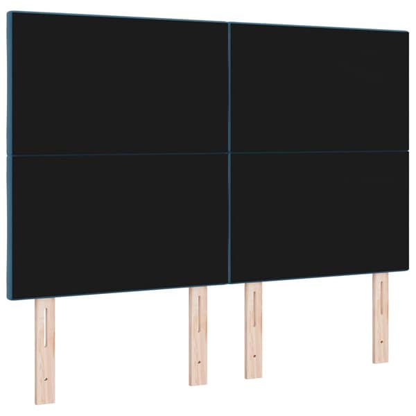 vidaXL Huvudgavel Mörkblå 160 cm Sammet