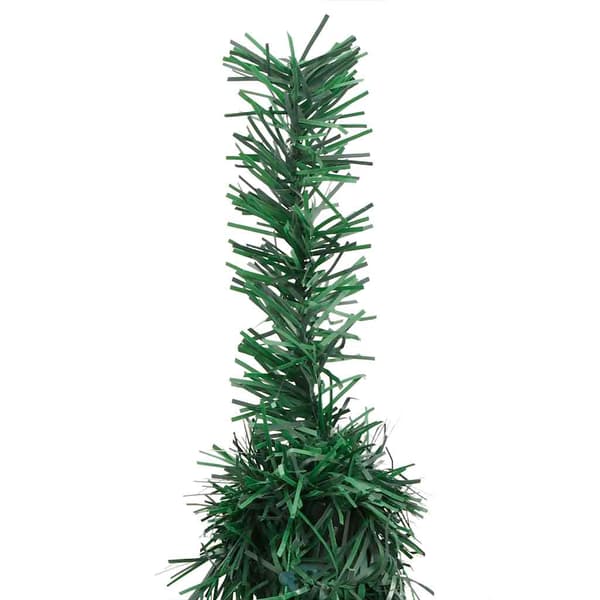 vidaXL Plastgran pop-up 50 LED grön 120 cm