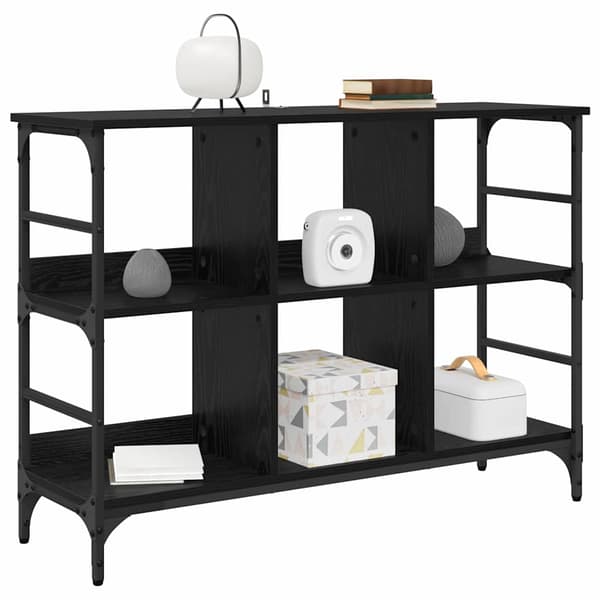 vidaXL Serviesskap Svart Eik 102 x 32 x 73,5 cm