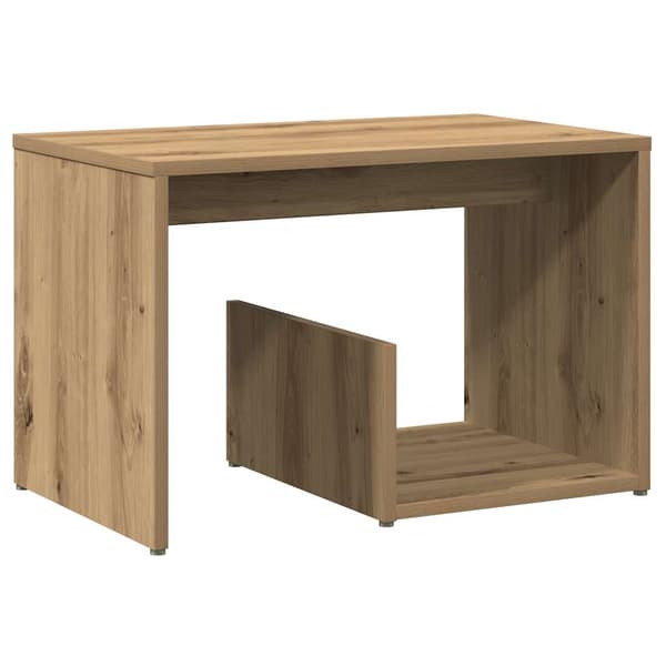 vidaXL Sidebord artisan eik 59x36x38 cm konstruert tre