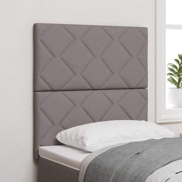 vidaXL Huvudgavel Taupe 80 cm tyg