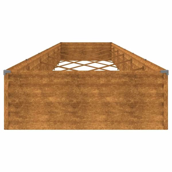 vidaXL Odlingslåda 579x100x36 cm rosttrögt stål