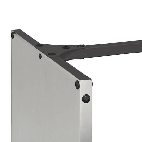 vidaXL Vedstativ 40x30x80 cm rustfritt stål