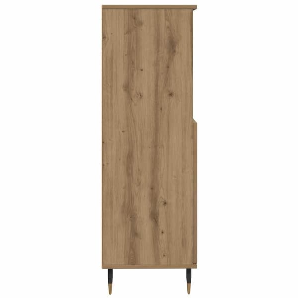 vidaXL Highboard artisan eik 60x36x110 cm konstruert tre
