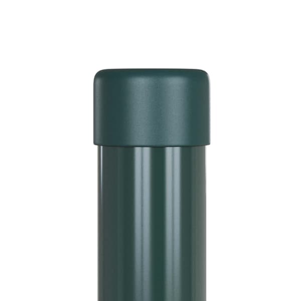 vidaXL Stängselstolpe 2 pcs Grön 50 cm Pulverlackerad stål