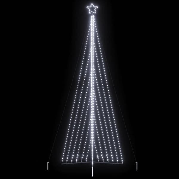 vidaXL LED julgran 789 LEDs kallvit 476 cm