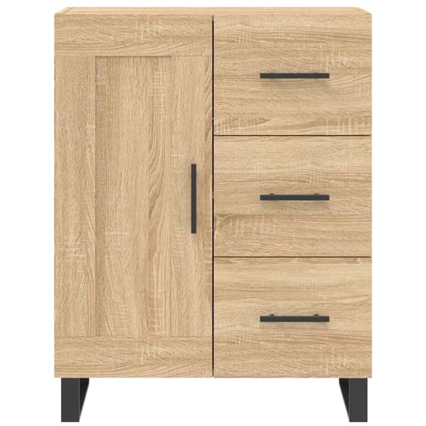 vidaXL Highboard sonoma eik 69,5x34x180 cm konstruert tre
