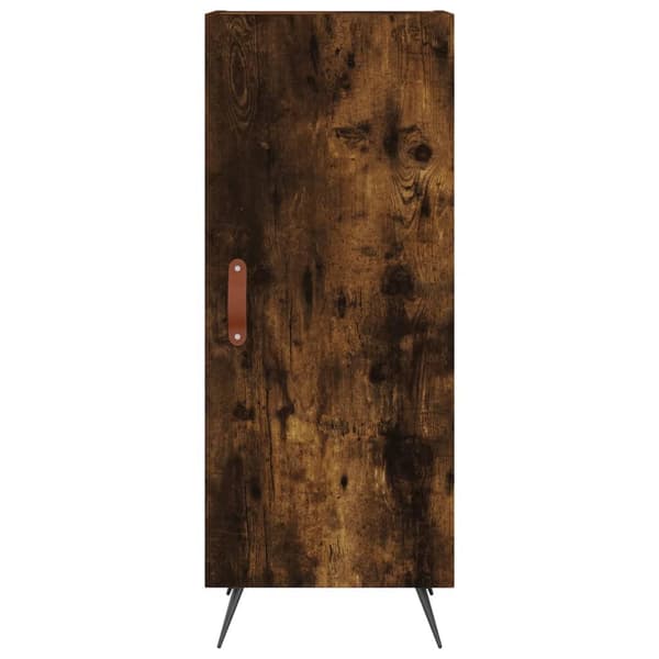 vidaXL Skjenk røkt eik 34,5x34x90 cm konstruert tre