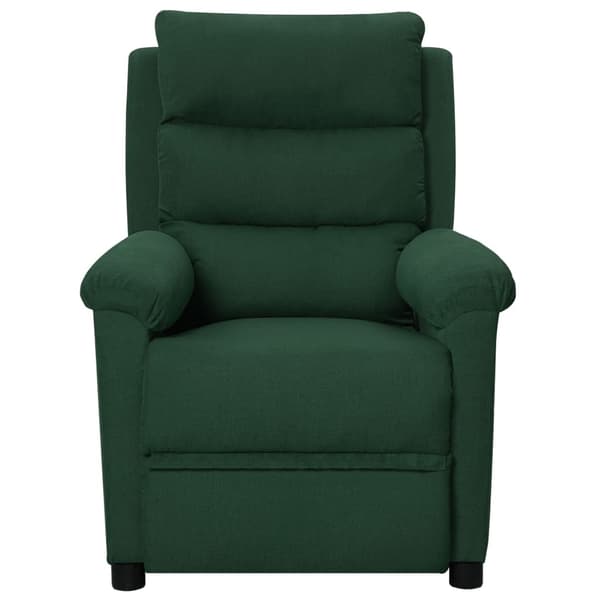vidaXL Reclinerfåtölj mörkgrön tyg