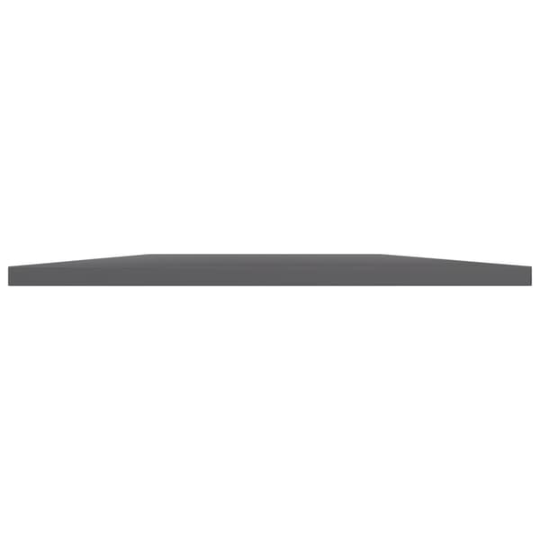 vidaXL Hyllplan 8 st grå högglans 80x40x1,5 cm spånskiva