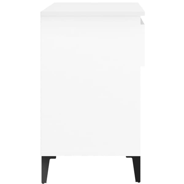 vidaXL Skoskap hvit 70x36x60 cm konstruert tre