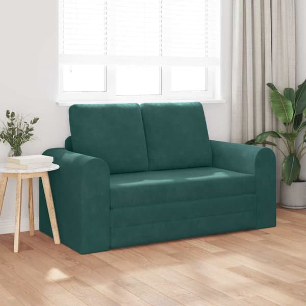 vidaXL Soffsäng Mörkgrön 148 x 71 x 83 cm Sammet