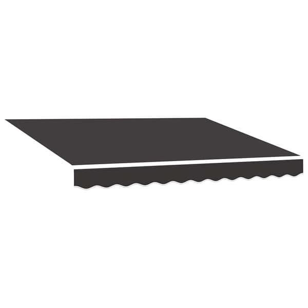 vidaXL Erstatningsduk for markise grå 350x250 cm polyester