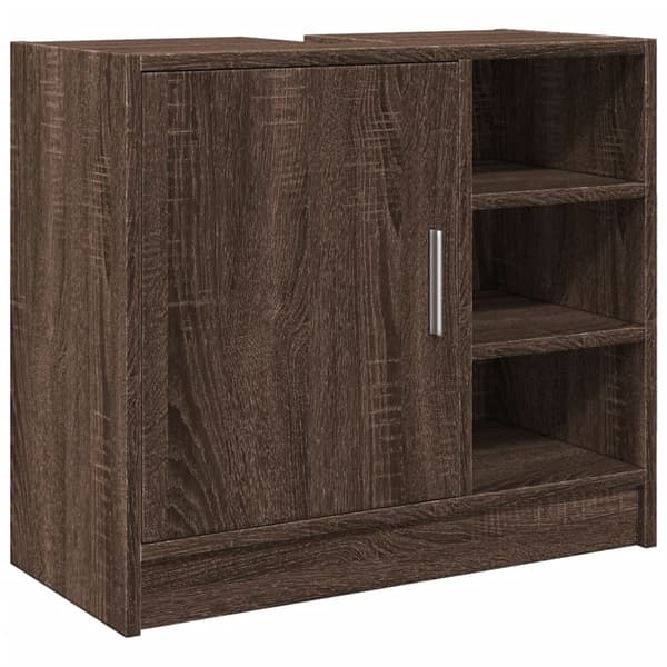 vidaXL Servantskap brun eik 63x29x55 cm konstruert tre