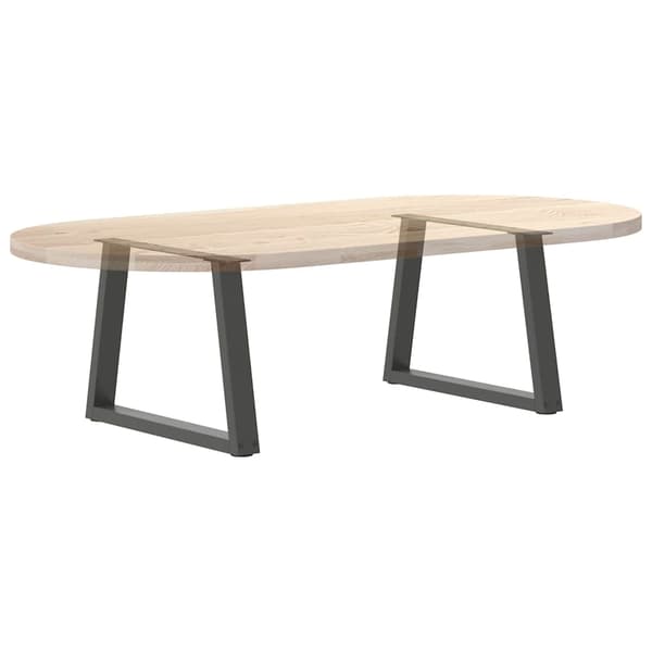 vidaXL Matbordsben V-formade 2 st antracit 70x(42-43,3) cm stål