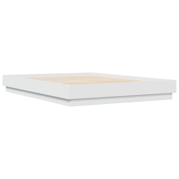 vidaXL Sengeramme hvit 160x200 cm konstruert tre
