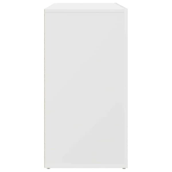 vidaXL Sideboard med låda Vit 120 x 36 x 69 cm Konstruerat trä