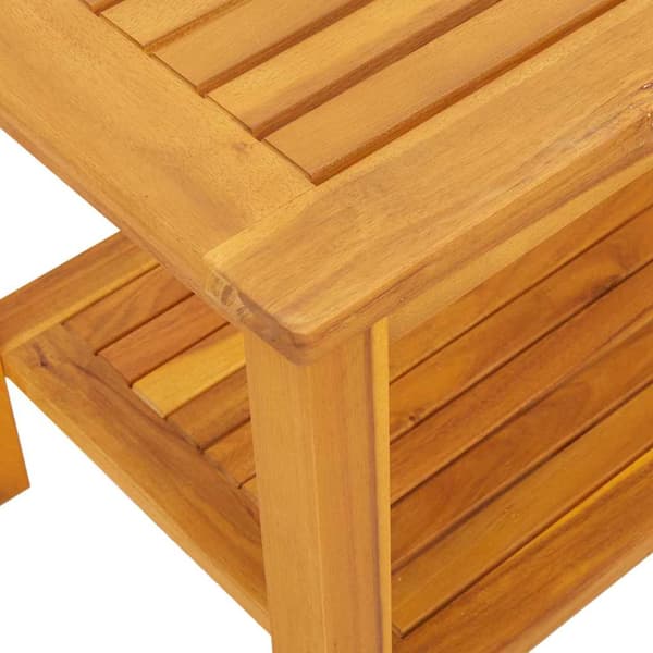 vidaXL Sidetabell Brun 70 x 40 x 45 cm Solid akasietre