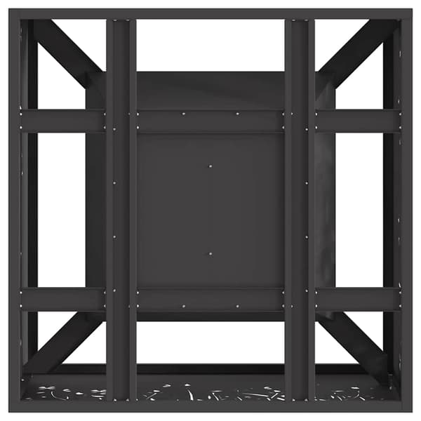 vidaXL Eldstad Svart 60 x 60 x 30 cm Stål