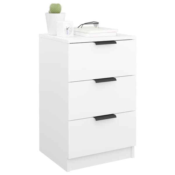 vidaXL Sängbord vit 40x36x65 cm