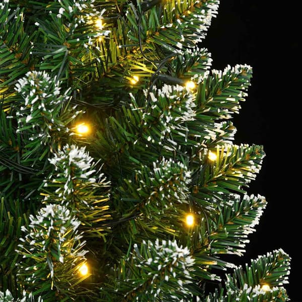 vidaXL Plastgran smal 300 LEDs 210 cm