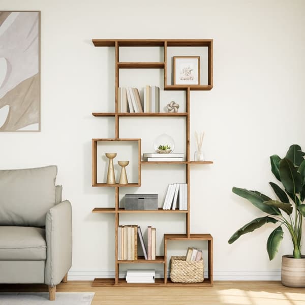 vidaXL Bokhylle artisan eik 92x29x188 cm konstruert tre