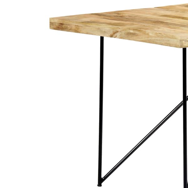 vidaXL Spisebord 180x90x76 cm heltre mango