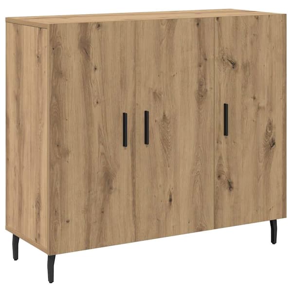 vidaXL Serviesskap Artisan Eik 90 x 34 x 80 cm Konstruert tre