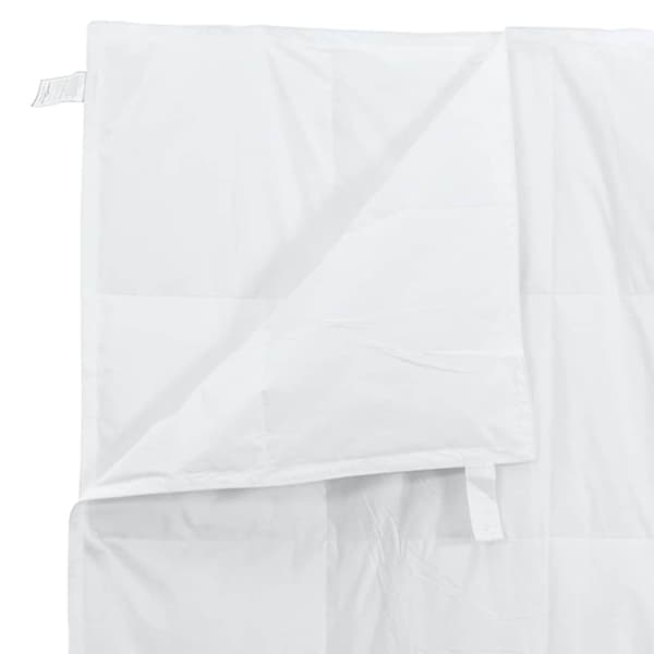 vidaXL Täckeset med kudde 3 pcs Vit Dunfjäder