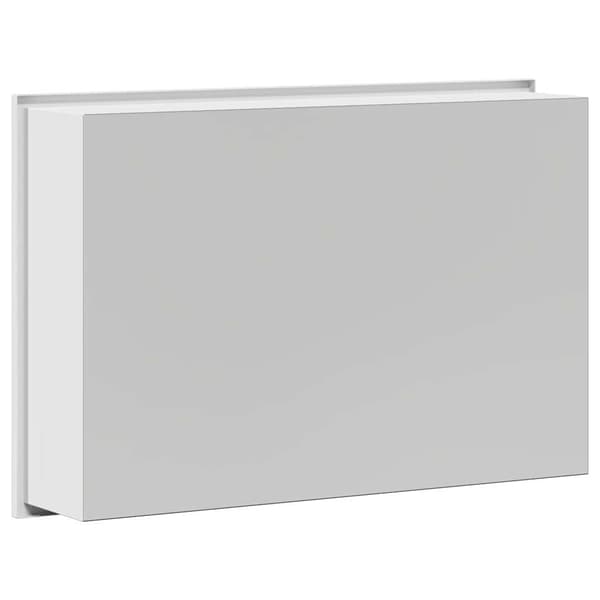 vidaXL Dusjniche Hvit 45 x 30 x 9.5 cm Rustfritt Stål