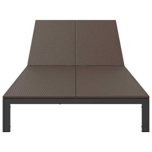 vidaXL Solseng Brun 206 x 115 x 75 cm polyrotting