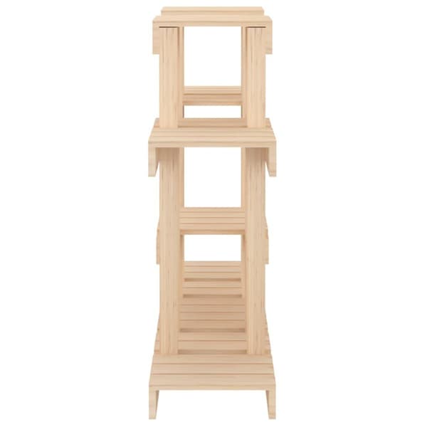 vidaXL Växtställ 104,5x25x77,5 cm massiv furu