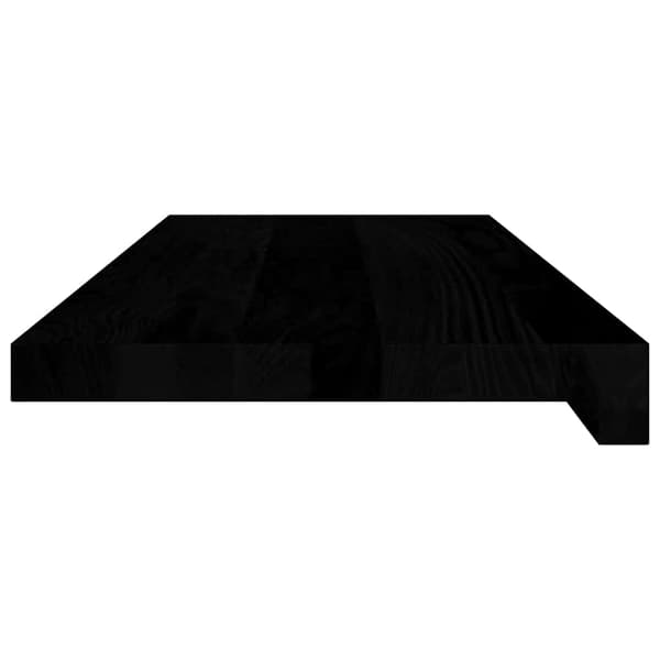 vidaXL Trappetrinn 8 stk mørkebrun 70x25x2 cm heltre eik