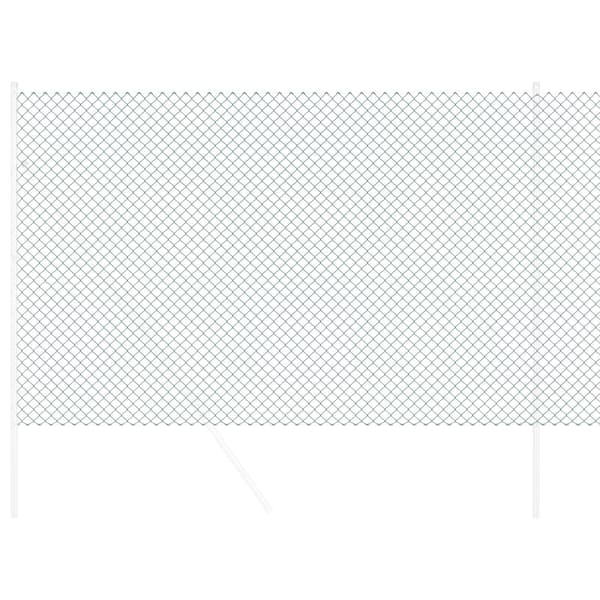 vidaXL Kjedegjerde grønn 10 x 1,6 m Stål