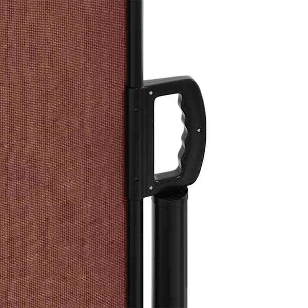 vidaXL Uttrekkbar sidemarkise brun 100x500 cm