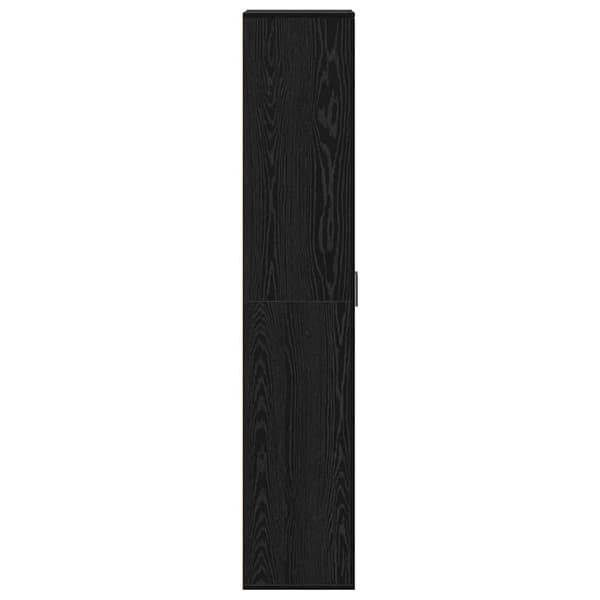 vidaXL Highboard Svart eik 60 x 35 x 180 cm Konstruert tre