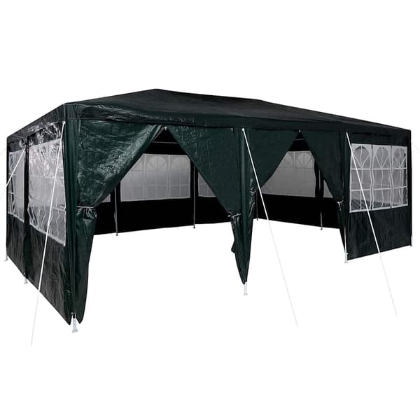 vidaXL Partytält Grön 600 x 400 x 266 cm polyeten