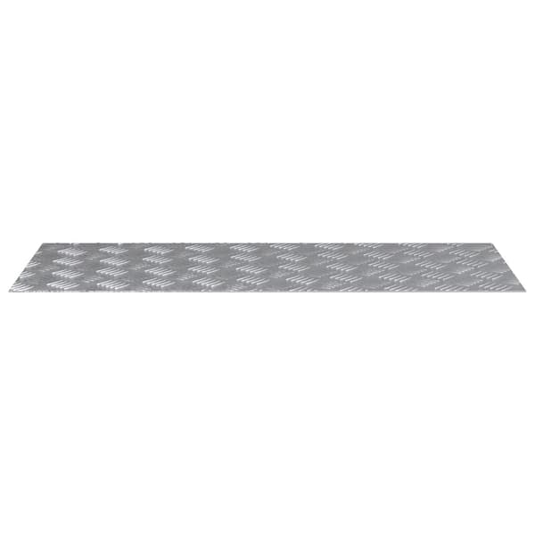 vidaXL Trinn Rektangulær 4 pcs sølv 100 x 40 cm Aluminium