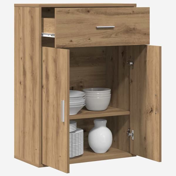 vidaXL Serviesskap Artisan Eik 60 x 30 x 84 cm Konstruert tre