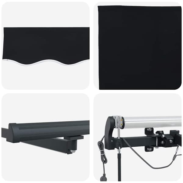 vidaXL Markiseduk med Svart 400 × 300 cm Polyester